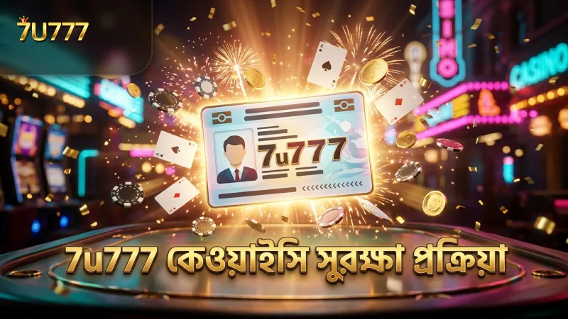 7u777-এ কেওয়াইসি প্রক্রিয়া ব্যবহারকারীর সুরক্ষা নিশ্চিত করে।
