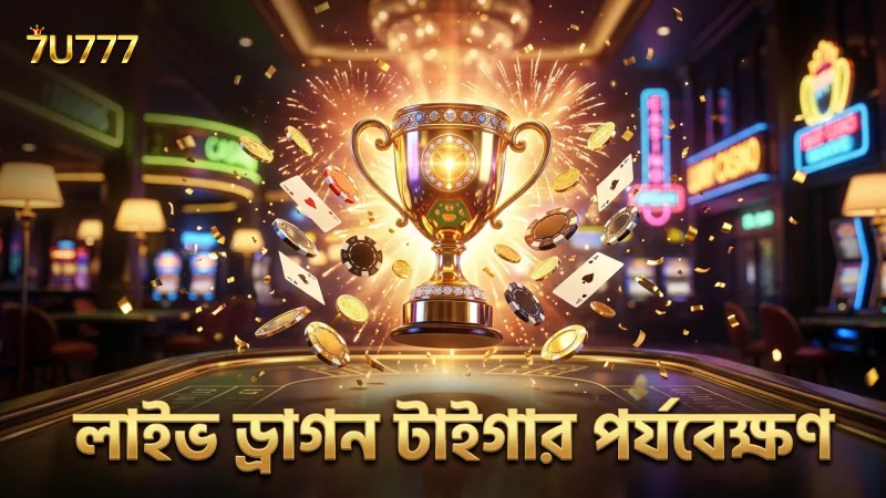 লাইভ টেবিলে ড্রাগন টাইগারের বাস্তব খেলাধুলার পর্যবেক্ষণ।