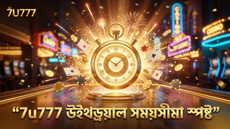 7u777 উইথড্রয়াল প্রক্রিয়ায় সময়সীমা এবং ফি স্পষ্টভাবে নির্ধারিত।