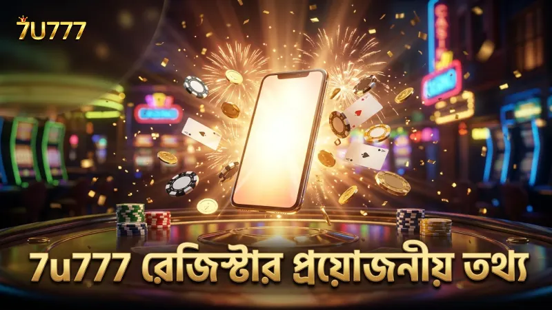 7u777 রেজিস্টার প্রক্রিয়ায় প্রয়োজনীয় তথ্য এবং সরঞ্জাম।