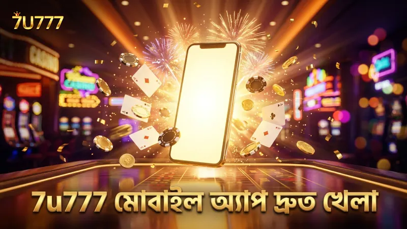 7u777 মোবাইল অ্যাপে মেগা এস খেলা সহজ ও দ্রুত