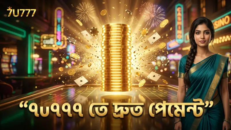7u777 প্ল্যাটফর্মে বেটিংয়ে নিশ্চিত পেমেন্ট ও দ্রুত ফলাফল পান