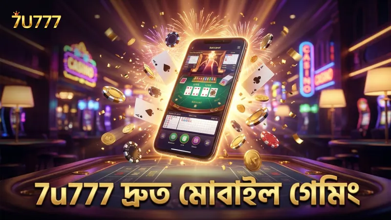 7u777 মোবাইল প্ল্যাটফর্মে দ্রুত ও নির্ভরযোগ্য ব্যাকারাট লাইভ অভিজ্ঞতা