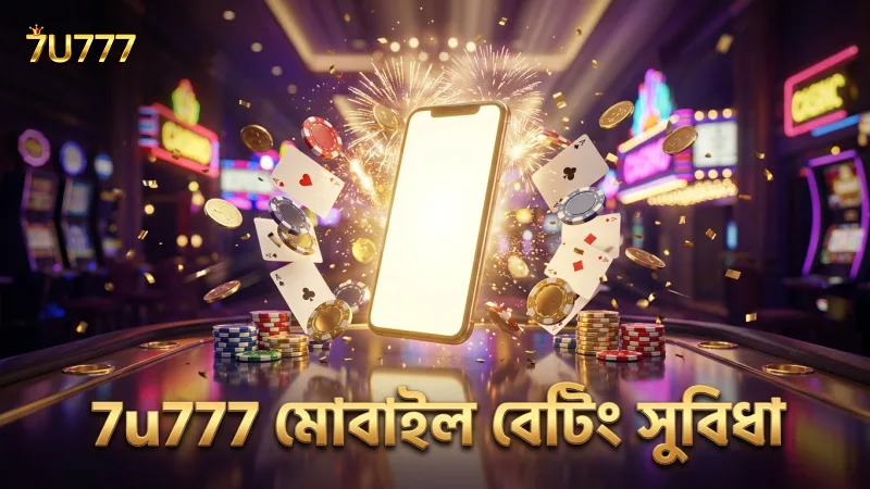 7u777 মোবাইল অ্যাপে দ্রুত বেটিং ও সহজ লেনদেনের দৃশ্য